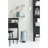 image:imageBrabantia New Icon Step Trash Can 53 GalMatt Black Soft Closing Kitchen GarbageRecycling Can with Removable BucketMetallic Mint
