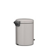 image:imageBrabantia NewIcon Pedal Bin 53 Gallon20L Soft Gray SoftClosing Kitchen Garbage Can StepOn Trash Can with Removable Inner Bucket PerfectFit Trash Bag Pack IncludedSoft Gray