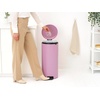 image:imageBrabantia NewIcon Pedal Bin 53 Gallon20L Soft Gray SoftClosing Kitchen Garbage Can StepOn Trash Can with Removable Inner Bucket PerfectFit Trash Bag Pack IncludedLilac Pink