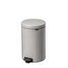 image:imageBrabantia NewIcon Pedal Bin 53 Gallon20L Soft Gray SoftClosing Kitchen Garbage Can StepOn Trash Can with Removable Inner Bucket PerfectFit Trash Bag Pack IncludedSoft Gray