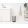 image:imageBrabantia NewIcon Pedal Bin 53 Gallon20L Soft Gray SoftClosing Kitchen Garbage Can StepOn Trash Can with Removable Inner Bucket PerfectFit Trash Bag Pack IncludedSoft Gray