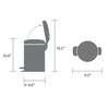 image:imageBrabantia NewIcon Pedal Bin 53 Gallon20L Soft Gray SoftClosing Kitchen Garbage Can StepOn Trash Can with Removable Inner Bucket PerfectFit Trash Bag Pack IncludedSoft Gray