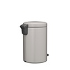 image:imageBrabantia NewIcon Pedal Bin 53 Gallon20L Soft Gray SoftClosing Kitchen Garbage Can StepOn Trash Can with Removable Inner Bucket PerfectFit Trash Bag Pack IncludedSoft Gray