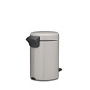 image:imageBrabantia NewIcon Pedal Bin 53 Gallon20L Soft Gray SoftClosing Kitchen Garbage Can StepOn Trash Can with Removable Inner Bucket PerfectFit Trash Bag Pack IncludedSoft Gray
