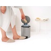 image:imageBrabantia NewIcon Pedal Bin 53 Gallon20L Soft Gray SoftClosing Kitchen Garbage Can StepOn Trash Can with Removable Inner Bucket PerfectFit Trash Bag Pack IncludedSoft Gray