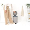image:imageBrabantia NewIcon Pedal Bin 53 Gallon20L Soft Gray SoftClosing Kitchen Garbage Can StepOn Trash Can with Removable Inner Bucket PerfectFit Trash Bag Pack IncludedSoft Gray
