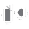 image:imageBrabantia PressTop Kitchen Trash Can with Flat Back  Matt Steel FPP  106 Gallon  40L  Home Trash Can with SoftTouch StayOpen Lid amp Removable Inner Bucket  Flat Against Wall   Trash BagsMatt Steel FFP