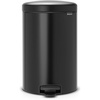 image:imageBrabantia New Icon Step Trash Can 53 GalMatt Black Soft Closing Kitchen GarbageRecycling Can with Removable BucketMatt Black