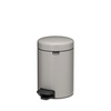 image:imageBrabantia NewIcon Pedal Bin 53 Gallon20L Soft Gray SoftClosing Kitchen Garbage Can StepOn Trash Can with Removable Inner Bucket PerfectFit Trash Bag Pack IncludedSoft Gray