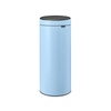 image:imageBrabantia PressTop Kitchen Trash Can with Flat Back  Matt Steel FPP  106 Gallon  40L  Home Trash Can with SoftTouch StayOpen Lid amp Removable Inner Bucket  Flat Against Wall   Trash BagsDreamy Blue