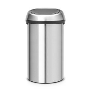 image:imageBrabantia 60 Litre Large Kitchen Touch Bin Matt Steel Removable Lid SoftTouch Open Easy Clean Rubbish Food Waste Bin