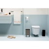 image:imageBrabantia  Bo Small Waste Trash Can Hi 11 Gal with SoftClose Lid Removable Inner Bucket and Transport Grip  Ideal for Bathroom Bedroom and Home Office  Platinum