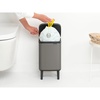image:imageBrabantia  Bo Small Waste Trash Can Hi 11 Gal with SoftClose Lid Removable Inner Bucket and Transport Grip  Ideal for Bathroom Bedroom and Home Office  Platinum