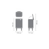 image:imageBrabantia  Bo Small Waste Trash Can Hi 11 Gal with SoftClose Lid Removable Inner Bucket and Transport Grip  Ideal for Bathroom Bedroom and Home Office  Platinum