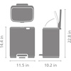 image:imageBrabantia Bo Pedal Bin 32 Gallon12L Lilac Pink SoftClosing Kitchen Garbage Can StepOn Trash Can with Removable Inner Bucket PerfectFit Trash Bag Pack IncludedLilac Pink