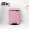 image:imageBrabantia Bo Pedal Bin 32 Gallon12L Lilac Pink SoftClosing Kitchen Garbage Can StepOn Trash Can with Removable Inner Bucket PerfectFit Trash Bag Pack IncludedLilac Pink