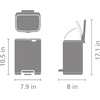 image:imageBrabantia Bo Pedal Bin 32 Gallon12L Lilac Pink SoftClosing Kitchen Garbage Can StepOn Trash Can with Removable Inner Bucket PerfectFit Trash Bag Pack IncludedLilac Pink