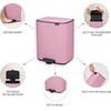 image:imageBrabantia Bo Pedal Bin 32 Gallon12L Lilac Pink SoftClosing Kitchen Garbage Can StepOn Trash Can with Removable Inner Bucket PerfectFit Trash Bag Pack IncludedLilac Pink