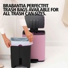 image:imageBrabantia Bo Pedal Bin 32 Gallon12L Lilac Pink SoftClosing Kitchen Garbage Can StepOn Trash Can with Removable Inner Bucket PerfectFit Trash Bag Pack IncludedLilac Pink