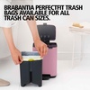 image:imageBrabantia Bo Pedal Bin 32 Gallon12L Lilac Pink SoftClosing Kitchen Garbage Can StepOn Trash Can with Removable Inner Bucket PerfectFit Trash Bag Pack IncludedLilac Pink