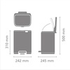 image:imageBrabantia Bo Pedal Bin 32 Gallon12L Lilac Pink SoftClosing Kitchen Garbage Can StepOn Trash Can with Removable Inner Bucket PerfectFit Trash Bag Pack IncludedSoft Beige