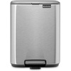 image:imageBrabantia Bo Pedal Bin 32 Gallon12L Lilac Pink SoftClosing Kitchen Garbage Can StepOn Trash Can with Removable Inner Bucket PerfectFit Trash Bag Pack IncludedMatt Steel FPP