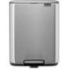 image:imageBrabantia Bo Pedal Bin 32 Gallon12L Lilac Pink SoftClosing Kitchen Garbage Can StepOn Trash Can with Removable Inner Bucket PerfectFit Trash Bag Pack IncludedMatt Steel FPP