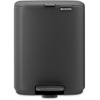 image:imageBrabantia Bo Pedal Bin 32 Gallon12L Lilac Pink SoftClosing Kitchen Garbage Can StepOn Trash Can with Removable Inner Bucket PerfectFit Trash Bag Pack IncludedMineral Infinite Gray