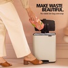 image:imageBrabantia Bo Pedal Bin 32 Gallon12L Lilac Pink SoftClosing Kitchen Garbage Can StepOn Trash Can with Removable Inner Bucket PerfectFit Trash Bag Pack IncludedMatt Black