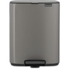 image:imageBrabantia Bo Pedal Bin 32 Gallon12L Lilac Pink SoftClosing Kitchen Garbage Can StepOn Trash Can with Removable Inner Bucket PerfectFit Trash Bag Pack IncludedPlatinum