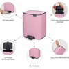 image:imageBrabantia Bo Pedal Bin 32 Gallon12L Lilac Pink SoftClosing Kitchen Garbage Can StepOn Trash Can with Removable Inner Bucket PerfectFit Trash Bag Pack IncludedLilac Pink