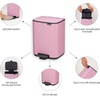 image:imageBrabantia Bo Pedal Bin 32 Gallon12L Lilac Pink SoftClosing Kitchen Garbage Can StepOn Trash Can with Removable Inner Bucket PerfectFit Trash Bag Pack IncludedLilac Pink