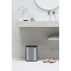 image:imageBrabantia Bo Small LiftOpen Trash Can  18 Gal  7L  Matt Steel FPP  WallMountableFree Standing Bedroom Bathroom Nursery Trash Can Removable Inner Bucket NonSlip Base  Trash BagsMatt Steel Fingerprint Proof