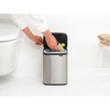 image:imageBrabantia Bo Small LiftOpen Trash Can  18 Gal  7L  Matt Steel FPP  WallMountableFree Standing Bedroom Bathroom Nursery Trash Can Removable Inner Bucket NonSlip Base  Trash BagsMatt Steel Fingerprint Proof