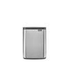 image:imageBrabantia Bo Small LiftOpen Trash Can  18 Gal  7L  Matt Steel FPP  WallMountableFree Standing Bedroom Bathroom Nursery Trash Can Removable Inner Bucket NonSlip Base  Trash BagsMatt Steel Fingerprint Proof