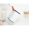 image:imageBrabantia Bo Small LiftOpen Trash Can  32 Gal  12L  Matt Black  Free Standing Bedroom Bathroom Nursery Trash Can Removable Inner Bucket NonSlip Base  Trash BagsWhite