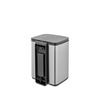 image:imageBrabantia Bo Small LiftOpen Trash Can  32 Gal  12L  Matt Black  Free Standing Bedroom Bathroom Nursery Trash Can Removable Inner Bucket NonSlip Base  Trash BagsMatt Steel Fingerprint Proof