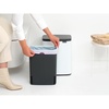 image:imageBrabantia Bo Small LiftOpen Trash Can  32 Gal  12L  Matt Black  Free Standing Bedroom Bathroom Nursery Trash Can Removable Inner Bucket NonSlip Base  Trash BagsWhite