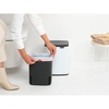 image:imageBrabantia Bo Small LiftOpen Trash Can  32 Gal  12L  Matt Black  Free Standing Bedroom Bathroom Nursery Trash Can Removable Inner Bucket NonSlip Base  Trash BagsWhite
