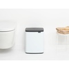 image:imageBrabantia Bo Small LiftOpen Trash Can  32 Gal  12L  Matt Black  Free Standing Bedroom Bathroom Nursery Trash Can Removable Inner Bucket NonSlip Base  Trash BagsWhite