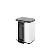 image:imageBrabantia Bo Small LiftOpen Trash Can  32 Gal  12L  Matt Black  Free Standing Bedroom Bathroom Nursery Trash Can Removable Inner Bucket NonSlip Base  Trash BagsWhite