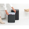 image:imageBrabantia Bo Small LiftOpen Trash Can  32 Gal  12L  Matt Black  Free Standing Bedroom Bathroom Nursery Trash Can Removable Inner Bucket NonSlip Base  Trash BagsMatt Black