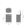 image:imageBrabantia Bo Small LiftOpen Trash Can  32 Gal  12L  Matt Black  Free Standing Bedroom Bathroom Nursery Trash Can Removable Inner Bucket NonSlip Base  Trash BagsMatt Steel Fingerprint Proof