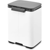 image:imageBrabantia Bo Small LiftOpen Trash Can  32 Gal  12L  Soft Beige  Free Standing Bedroom Bathroom Nursery Trash Can Removable Inner Bucket NonSlip Base  Trash BagsWhite