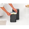 image:imageBrabantia Bo Small LiftOpen Trash Can  32 Gal  12L  Soft Beige  Free Standing Bedroom Bathroom Nursery Trash Can Removable Inner Bucket NonSlip Base  Trash BagsMineral Infinite Gray