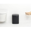 image:imageBrabantia Bo Small LiftOpen Trash Can  32 Gal  12L  Soft Beige  Free Standing Bedroom Bathroom Nursery Trash Can Removable Inner Bucket NonSlip Base  Trash BagsMatt Black