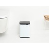 image:imageBrabantia Bo Small LiftOpen Trash Can  32 Gal  12L  Soft Beige  Free Standing Bedroom Bathroom Nursery Trash Can Removable Inner Bucket NonSlip Base  Trash BagsWhite