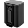 image:imageBrabantia Bo Small LiftOpen Trash Can  32 Gal  12L  Soft Beige  Free Standing Bedroom Bathroom Nursery Trash Can Removable Inner Bucket NonSlip Base  Trash BagsMatt Black