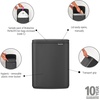 image:imageBrabantia Bo Small LiftOpen Trash Can  32 Gal  12L  Soft Beige  Free Standing Bedroom Bathroom Nursery Trash Can Removable Inner Bucket NonSlip Base  Trash BagsMineral Infinite Gray