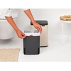 image:imageBrabantia Bo Small LiftOpen Trash Can  32 Gal  12L  Soft Beige  Free Standing Bedroom Bathroom Nursery Trash Can Removable Inner Bucket NonSlip Base  Trash BagsSoft Beige